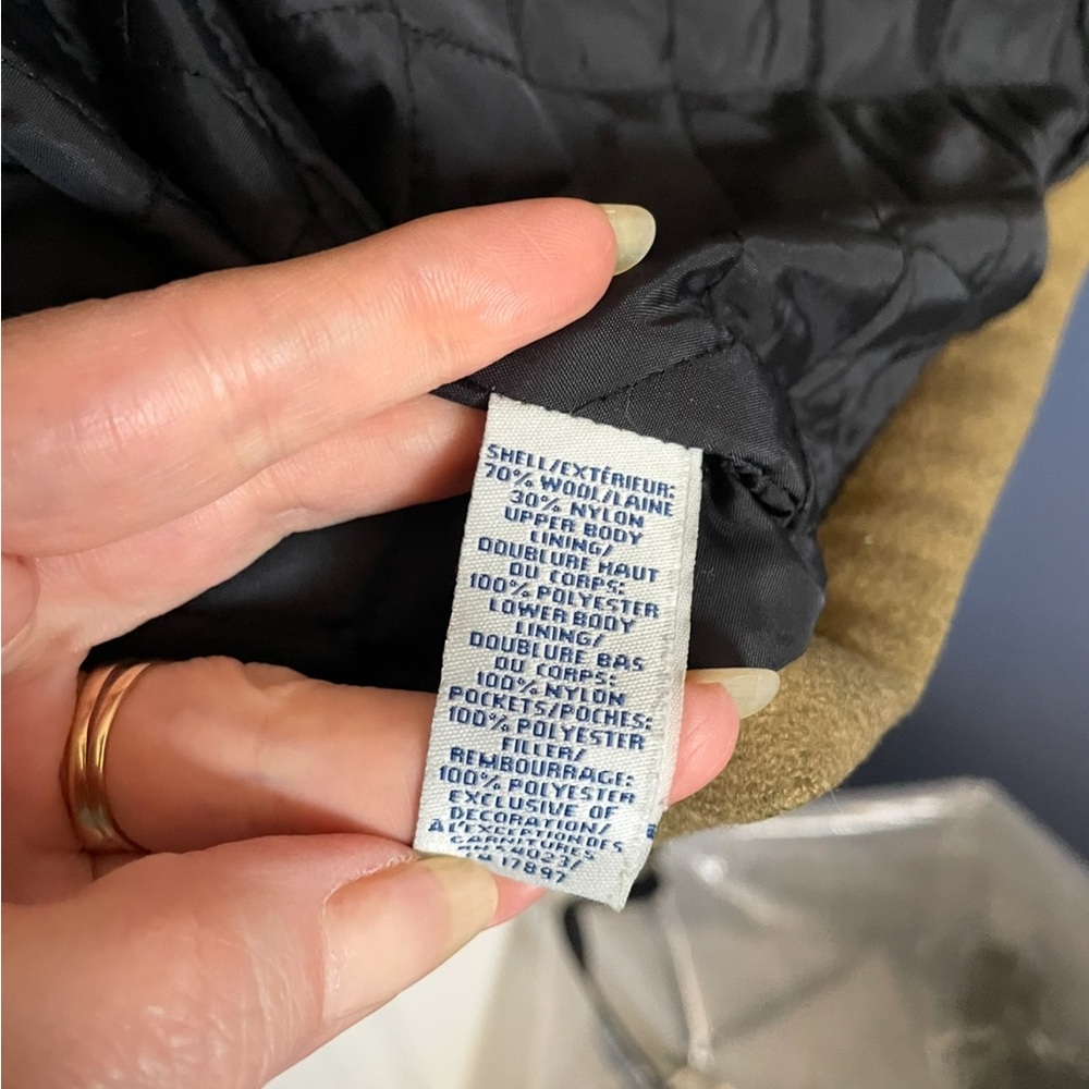 Old Navy Men's Wool Blend Tan Jacket - Picture 5 of 7